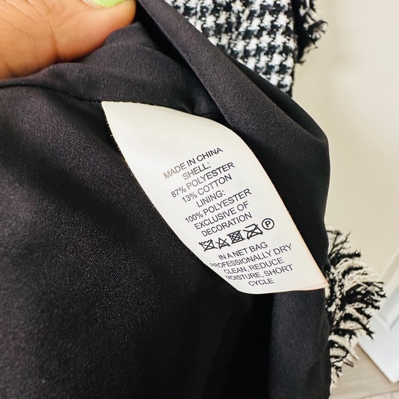 KATE SPADE NEW YORK Metallic Houndstooth Tweed Hourglass Dress Size 6 NWOT - Picture 9 of 11